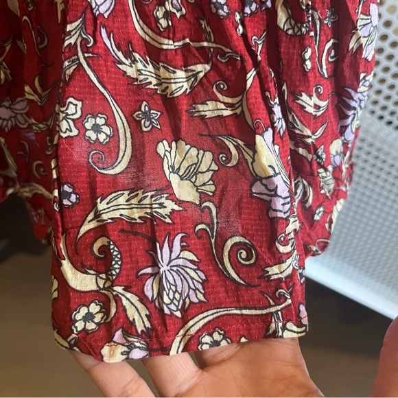 Free People Intimately Last Night Smocked Slip Dress Size Medium in Cherry NWOT - Picture 10 of 16